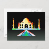 Taj Mahal Agra India Briefkaart (Voorkant / Achterkant)