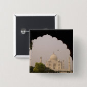 Taj Mahal, Agra, Uttar Pradesh, India 2 Vierkante Button 5,1 Cm (Voorkant /achterkant)