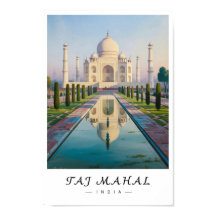 Taj Mahal Art mural Inde, Monument d'Agra