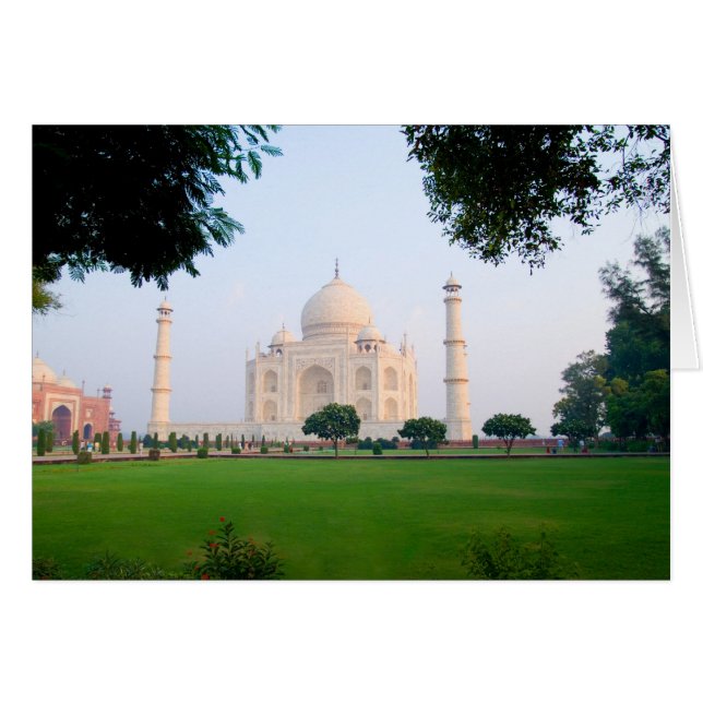 Taj Mahal au lever du soleil une des merveilles de (Devant horizontal)