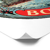 Taj Mahal, Bombay  bagage Label Poster (Hoek)