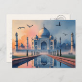 Taj Mahal Briefkaart (Voorkant / Achterkant)
