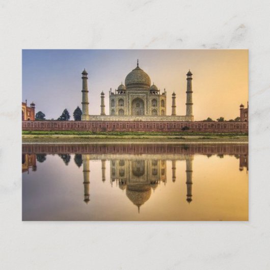 Taj Mahal Briefkaart (Voorkant)
