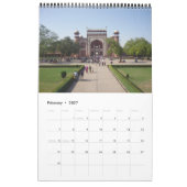taj mahal calendrier de 18 mois à une page (Feb 2027)