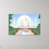 Taj Mahal Canvas Afdruk (Voorkant)