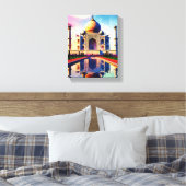 Taj mahal canvas afdruk (Insitu (Slaapkamer))