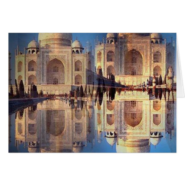 Taj Mahal Card (Voorkant Horizontaal)