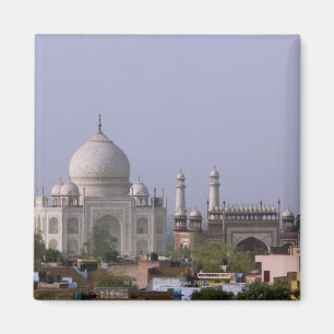 Taj Mahal domineert de stad Agra Magneet