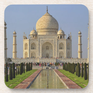 Taj Mahal, een mausoleum gelegen in Agra, India, 2 Bier Onderzetter