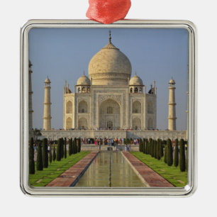Taj Mahal, een mausoleum gelegen in Agra, India, 2 Metalen Ornament