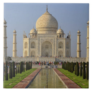 Taj Mahal, een mausoleum in Agra, India, 2 Tegeltje