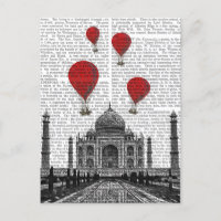 Taj Mahal en Red Hot Air-ballonnen