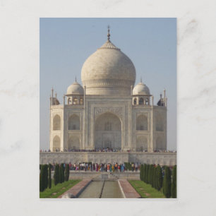 taj mahal front white briefkaart