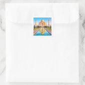 TAJ MAHAL high definition Vierkante Sticker (Tas)