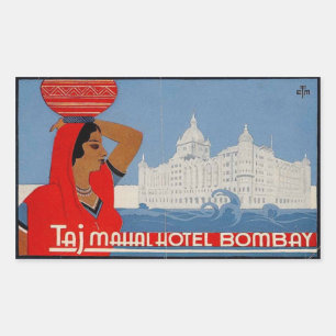 Taj Mahal Hotel (Bombay India) Rechthoekige Sticker