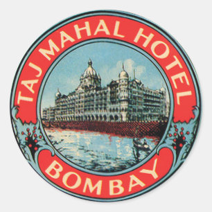 Taj Mahal Hotel Bombay Ronde Sticker