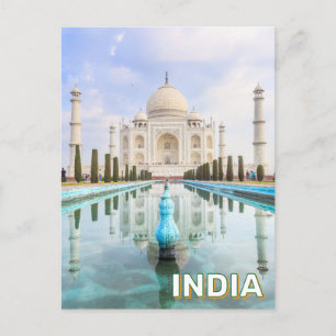 Taj Mahal in Agra, India Briefkaart