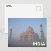 Taj Mahal in Agra, India Briefkaart (Voorkant / Achterkant)