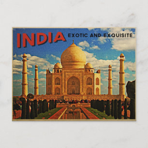 Taj Mahal India  Briefkaart