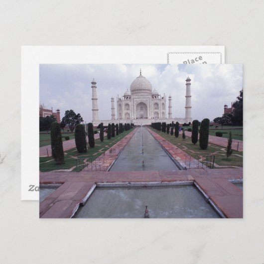 Taj Mahal India Briefkaart (Voorkant / Achterkant)