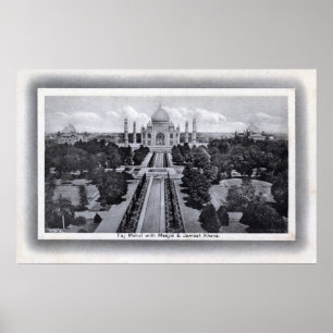 Taj Mahal India  jaren 1920 Poster