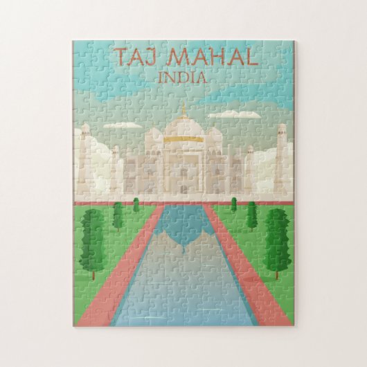 Taj Mahal, India Legpuzzel (Verticaal)