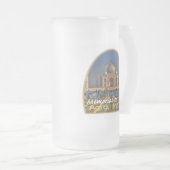 TAJ MAHAL India Matglas Bierpul (Voorkant rechts)