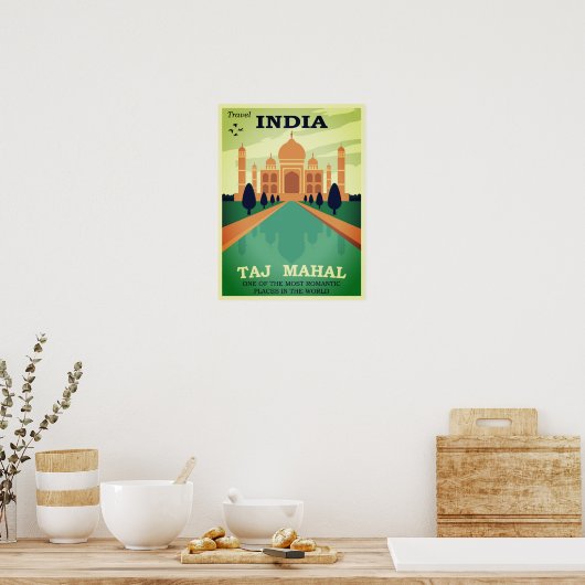 Taj Mahal India Poster (Keuken)