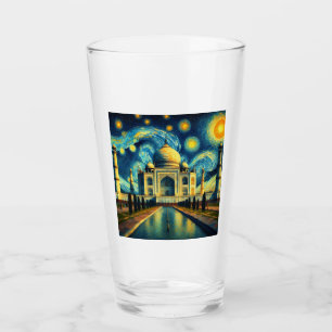 Taj Mahal India Sterrennacht Glas