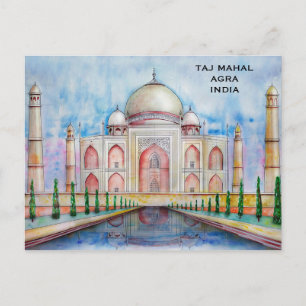 Taj Mahal India  Toerisme Reizen Toevoegen aan Ver Briefkaart