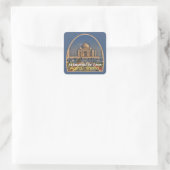 TAJ MAHAL India Vierkante Sticker (Tas)