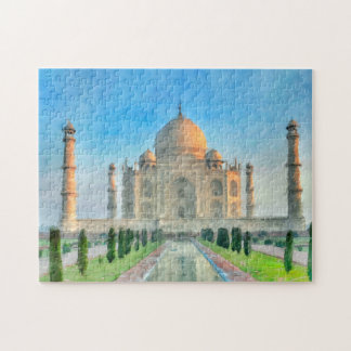 Taj Mahal Jigsaw Puzzle - Artiste coloré