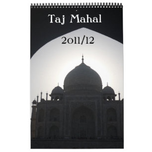 taj mahal kalender met één pagina van 18 maanden