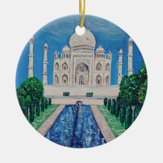 Taj Mahal Keramisch Ornament (Voorkant)