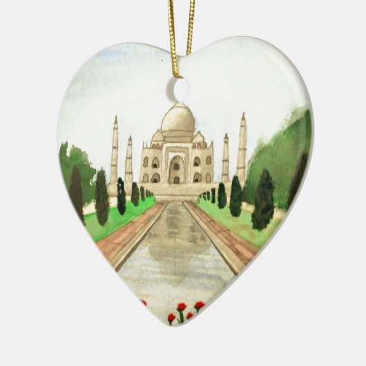 Taj Mahal Keramisch Ornament (Links)
