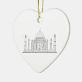 taj mahal keramisch ornament (Links)
