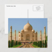 taj mahal kleuren briefkaart (Voorkant / Achterkant)