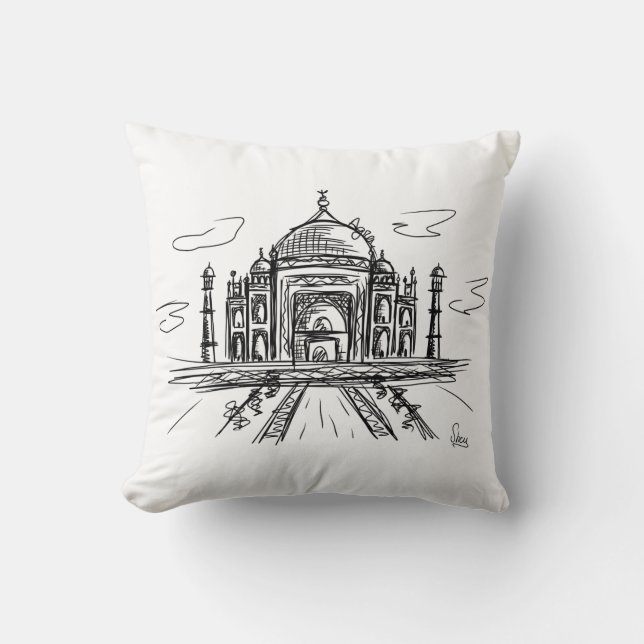 Taj Mahal Kussen (Voorkant)