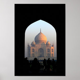 Taj Mahal Light van Dawn India Architecture Foto Poster