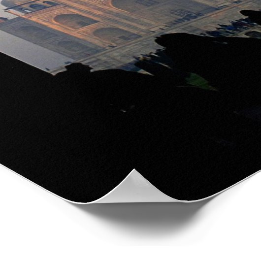 Taj Mahal Light van Dawn India Architecture Foto Poster (Hoek)