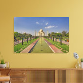 Taj Mahal-mausoleum / Agra, India 2 Canvas Afdruk (Insitu (Woonkamer))