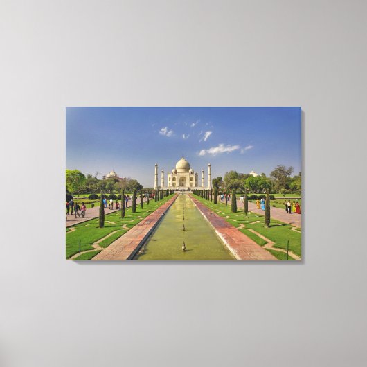 Taj Mahal-mausoleum / Agra, India 2 Canvas Afdruk (Voorkant)