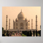 Taj Mahal met mensen Poster (Voorkant)