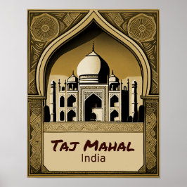 Taj Mahal ontwerp Poster