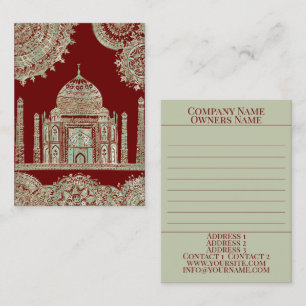 Taj Mahal - Oriental Bohemian Style Visitekaartje
