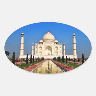 Taj Mahal Ovale Sticker
