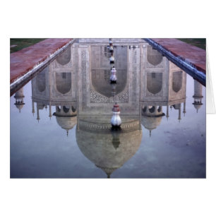Taj Mahal reflectie, Agra, Uttar Pradesh,