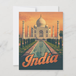  Taj Mahal reizen Briefkaart