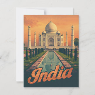  Taj Mahal reizen Briefkaart