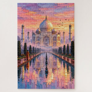 Taj Mahal Roze Dageraad Legpuzzel